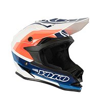 YOKO SCRAMBLE White/Blue/Orange - Motorbike Helmet