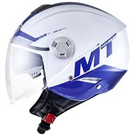 MT HELMETS City Eleven Smart (white pearl / blue, size S) - Motorbike Helmet