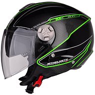 MT HELMETS City Eleven Dynamic (black / green, size XS) - Motorbike Helmet