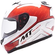 MT HELMETS Blade SV BOSS (white / red, size M) - Motorbike Helmet