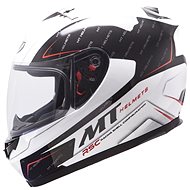 MT HELMETS Blade SV BOSS (white / black, size XL) - Motorbike Helmet