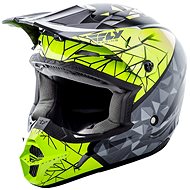 FLY RACING Kinetic CRUX (Hi-Viz / Gray / Black, size M) - Motorbike Helmet