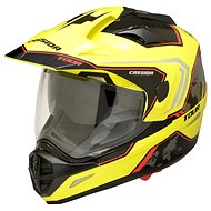 CASSIDA Tour Globe (black / yellow fluo / red, size S) - Motorbike Helmet