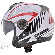 CASSIDA Magnum (black/white/red, size L) - Motorbike Helmet