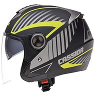 CASSIDA Magnum (black matt/grey/fluo yellow, size XL) - Motorbike Helmet