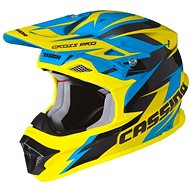 CASSIDA Cross Pro (blue / yellow fluo / black, size L) - Motorbike Helmet