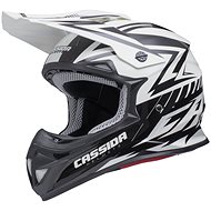 CASSIDA Cross Cup (white pearl / black, size L) - Motorbike Helmet