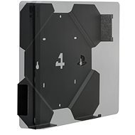 4mount - Wall Mount for PlayStation 4 Slim Black - Game Console Stand