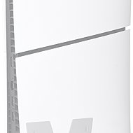 4mount - Wall Mount for PlayStation 5 Slim White + 2x Controller Mount - Game Console Stand