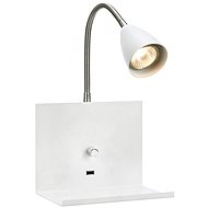 Markslöjd 107140 - Dimmable Wall Lamp with USB Socket LOGI 1xGU10/7W/230V - Wall Lamp
