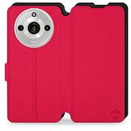 Mobiwear Soft Touch flip pro Realme 11 Pro Plus - Rudé & Černé - Phone Case