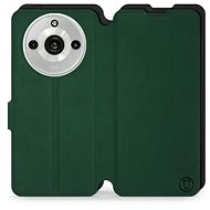 Mobiwear Soft Touch flip pro Realme 11 Pro - Zelené & Černé - Phone Case