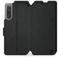 Mobiwear Soft Touch flip pro Sony Xperia 10 V - Černé - Phone Case