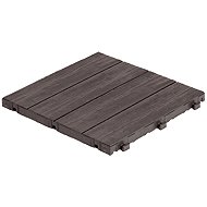 MULTY HOME Tiles ARISTA Wood 30 × 30 cm, brown, rubber - Plastic Tiles