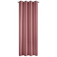 Mybesthome EASY TOP decorative curtain with rings 140 × 250 cm, dark pink, 1 pc. - Drape