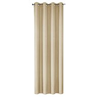 Mybesthome EASY TOP decorative curtain with rings 140 × 250 cm, beige, 1 pc. - Drape