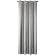 Mybesthome EASY TOP decorative curtain with rings 140 × 250 cm, light gray, 1 pc. - Drape