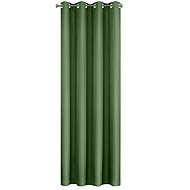 Mybesthome EASY TOP decorative curtain with rings 140 × 250 cm, dark green, 1 pc. - Drape