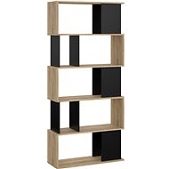 Falco Shelf Penta 735, oak sonoma / black - Shelving Unit
