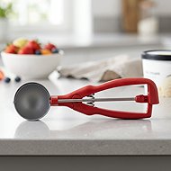 Stöckel Portioner, plastic, stainless steel, 4,5 cm, 25 ml, red - Ice-Cream Scoop