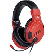 BigBen PS4 sztereó fülhallgató v3 - piros - Gamer fejhallgató