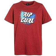 Rip Curl SLANT LOGO SS TEE Pompeian Red Ma - T-Shirt