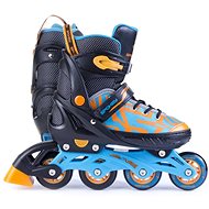 Spokey Turis Adjustable Inline Skates, Black and Orange - Roller Skates