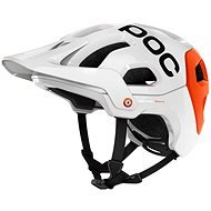 POC Tectal Race Hydrogen White/Iron Orange - Kerékpáros sisak
