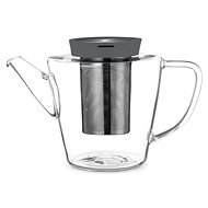 VIVA SCANDINAVIA Infusion Teapot with Strainer, 1L, Clear/Grey - Teapot
