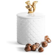 SAGAFORM Porcelain Jar Winter Squirrel 5017703, 450ml - Storage Jar