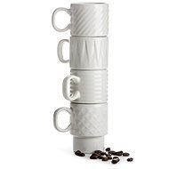 SAGAFORM Espresso Cups Coffee & More 5017880, 4 pcs, 100ml, White - Mug