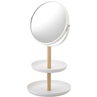 YAMAZAKI Mirror with Bowls Tosca 2314, White - Makeup Mirror