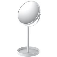 YAMAZAKI Cosmetic Mirror with Bowl Tower 2819, White - Makeup Mirror