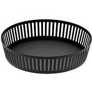 YAMAZAKI Fruit Bowl Tower 3814, Wide, Black - Bowl