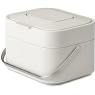 JOSEPH JOSEPH Stack 4L Stone 30015 Compostable Waste Bin - Rubbish Bin