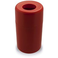 QUALY Trash Can Capsule Hole, Red - Rubbish Bin