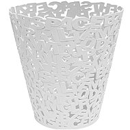 BALVI Waste Bin Letters 26883, White - Rubbish Bin