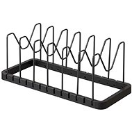 YAMAZAKI Tower 3841 adjustable lid and pan rack, black - Stojan na poklice