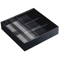 YAMAZAKI Drawer organizer Tower 3442, plastic, black - Cutlery Tray