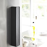 YAMAZAKI Magnetic Kitchen Foil Holder Tower 3248, black - Kitchen Towel Hangers