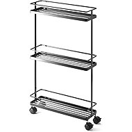 YAMAZAKI Mobile Shelves Tower 7152, Black - Shelf