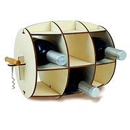 INVOTIS Wine Rack with Corkscrew Barrel 1640 - Wine Stand