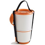 BLACK+BLUM Snack box LunchPot Appetit 800ml, white/orange - Lunch Box