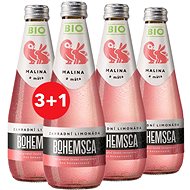 Bohemsca Organic garden lemonade Raspberry & Mint 4× 0,33l - Lemonade