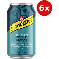 Schweppes Bitter Lemon 6 × 0.33l Tin - Tonic
