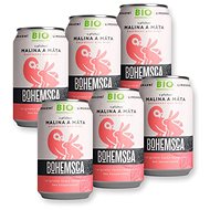 Bohemsca Organic Raspberry & Mint 6× 0,33l tin - Lemonade