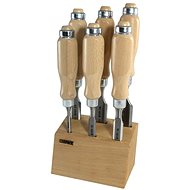Narex Bystřice Set of flat chisels in wooden stand 6 pieces WOOD LINE PROFI - Chisels