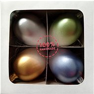 Nastrom Set of Easter Eggs - Coloured Large, 4 pcs - Easter Decoration