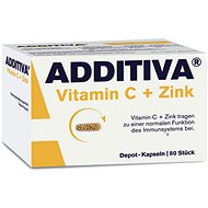 Additiva  Vitamin C + Zinc 80 Capsules - Dietary Supplement