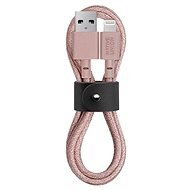 Native Union Belt Cable Lightning 1.2m, rózsaszínű - Adatkábel
